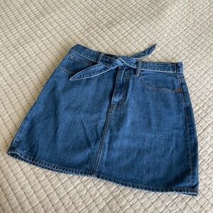 Madewell Blue Denim Mini Skirt